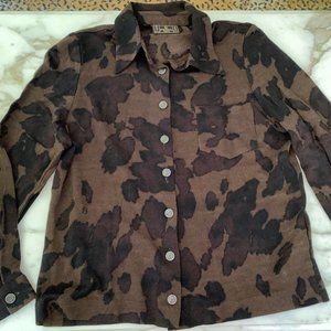 Vintage Fendi Army/Camo Button Down Top